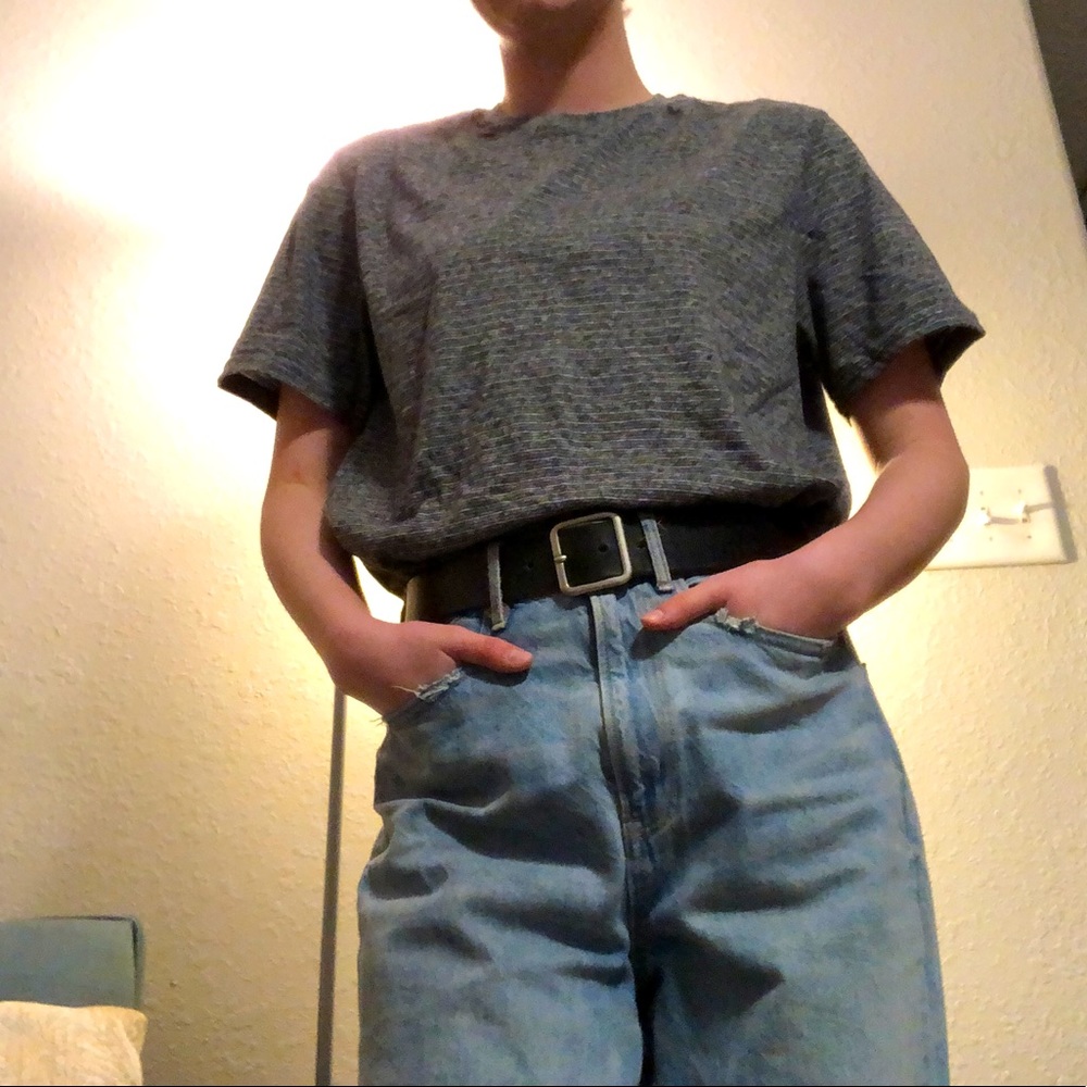 basic grey tee